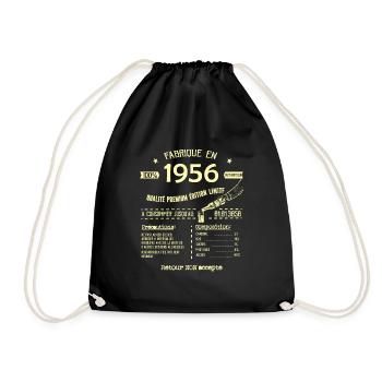 Super Original Anniversaire 67 ans vintage 1956 - Sac de sport léger - noir - Devant