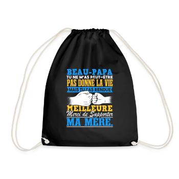Beau Papa Hommes Belle-Fille - Sac de sport léger - noir - Devant