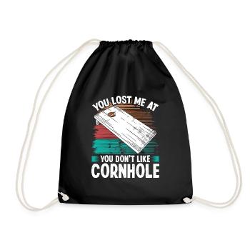 Joueur de Cornhole Tu m’as perdu à Cornhole Team - Sac de sport léger - noir - Devant