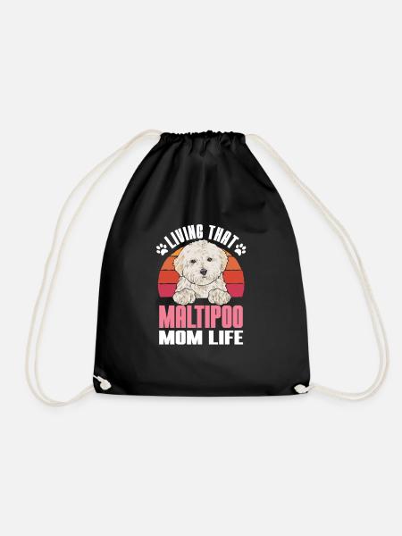 Maltipoo Hund - Turnbeutel - Schwarz