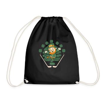 Kobold Hockey sur gazon Hockey sur gazon Drôle St Patrick’s Day - Sac de sport léger - noir - Devant