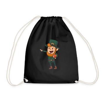 Leprechaun Football américain Saint-Patrick - Sac de sport léger - noir - Devant