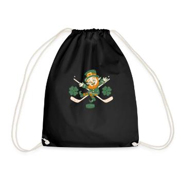 Kobold Hockey sur gazon Hockey sur gazon Drôle St Patrick’s Day - Sac de sport léger - noir - Devant