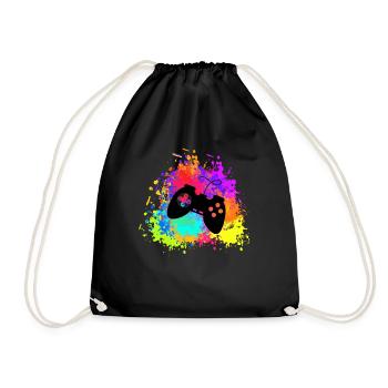 Humour Jeux Vidéo Mode Joueur Activé Cadeau Gamer - Sac de sport léger - noir - Devant