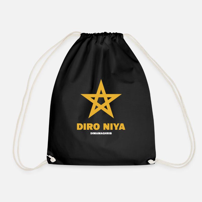 Diro Niya -Maroc - Sac de sport léger - noir