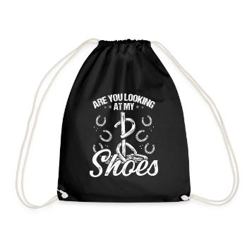 Jeu de lancer en fer à cheval Regardez-vous ma chaussure - Sac de sport léger - noir - Devant