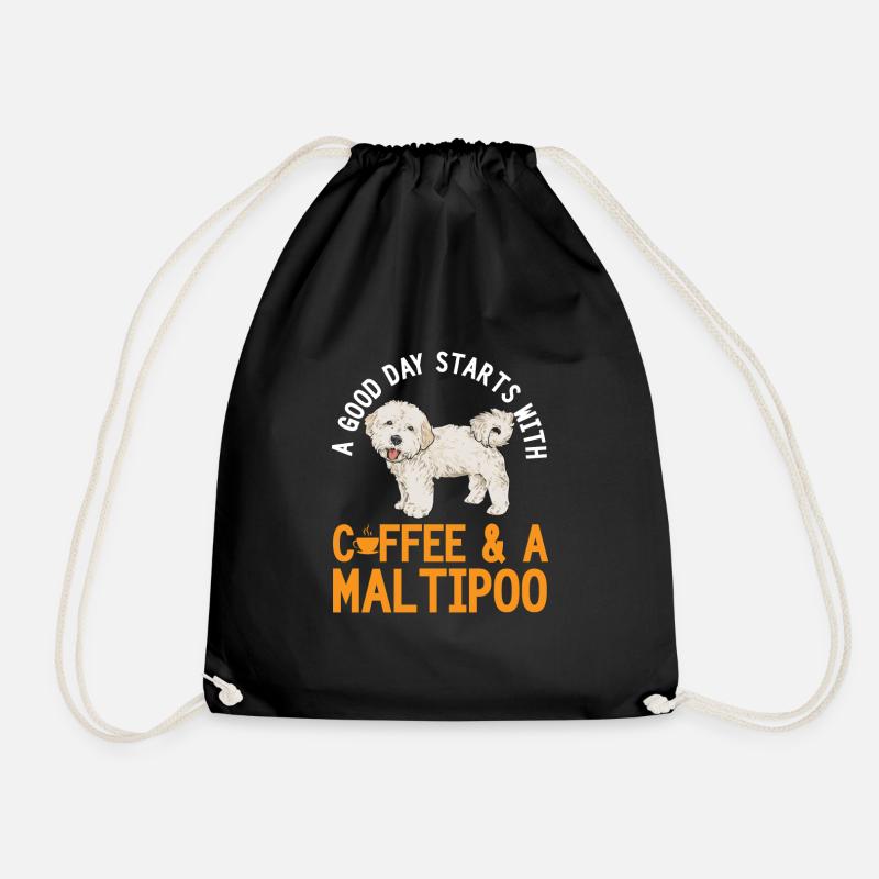 Maltipoo Hund - Turnbeutel - Schwarz