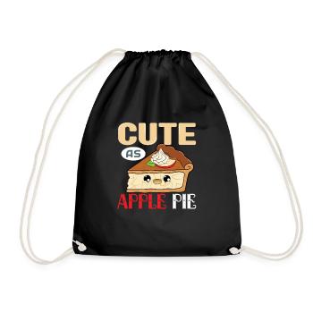 Apple pie - Drawstring Bag - black - Front