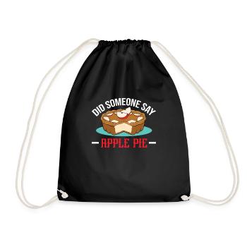 Apple pie - Drawstring Bag - black - Front