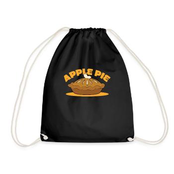 Apple pie - Drawstring Bag - black - Front
