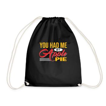 Apple pie - Drawstring Bag - black - Front
