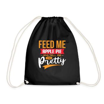 Apple pie - Drawstring Bag - black - Front