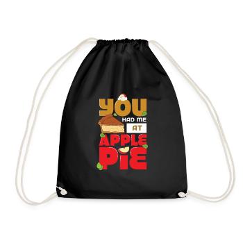 Apple pie - Drawstring Bag - black - Front