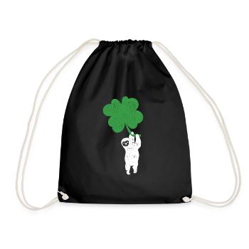 Paresseux Trèfle Mignon Trèfle Paresseux St Patrick - Sac de sport léger - noir - Devant