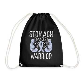 Stomach Cancer Warrior Awareness Ribbon Gloves - Turnbeutel - Schwarz - Vorne