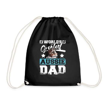 World's greatest Aussie dad - Turnbeutel - Schwarz - Vorne