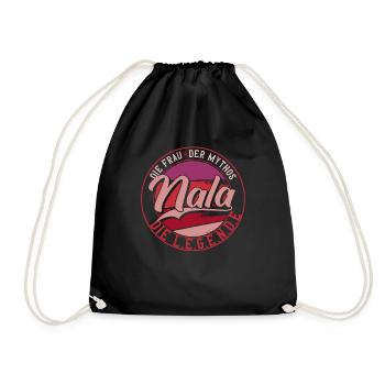Die frau der Mythos die Legende Nala - Turnbeutel - Schwarz - Vorne