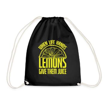 Easy Pease Lemon Squeezy - Drawstring Bag - black - Front