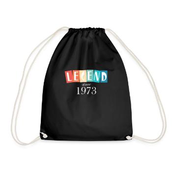 Anniversaire, une légende est née en 1973 - Sac de sport léger - noir - Devant