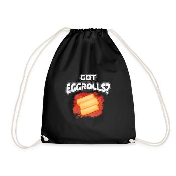 Cadeau de rouleaux de printemps - Sac de sport léger - noir - Devant