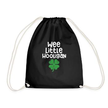 Petit Hooligan Drôle de Trèfle Heureux - Sac de sport léger - noir - Devant