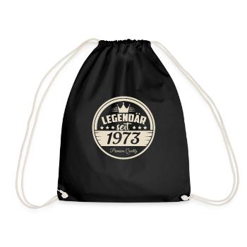 Anniversaire légendaire depuis 1973 sceau - Sac de sport léger - noir - Devant