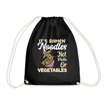 Ce sont des nouilles ramen, pas des nouilles ou des légumes – - Sac de sport léger - noir - Devant