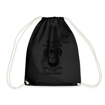 Cane Corso - Drawstring Bag - black - Front