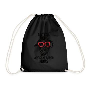 Cane Corso - Drawstring Bag - black - Front