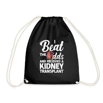 Kidney donor - Drawstring Bag - black - Front
