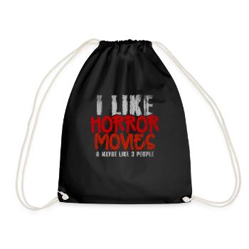 J’aime les films d’horreur et peut-être comme 3 personnes - Sac de sport léger - noir - Devant