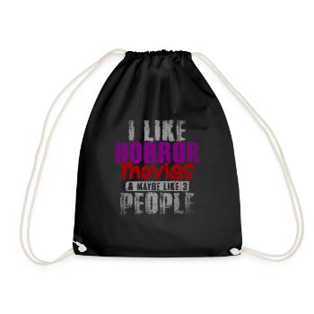 J’aime les films d’horreur et peut-être comme 3 personnes - Sac de sport léger - noir - Devant