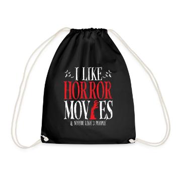 J’aime les films d’horreur et peut-être comme 3 personnes - Sac de sport léger - noir - Devant