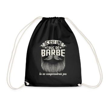 C'est Un Truc De Barbe - Sac de sport léger - noir - Devant