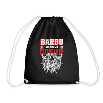 Barbu Au Grand Coeur - Sac de sport léger - noir - Devant