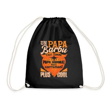 Un Papa Barbu - Sac de sport léger - noir - Devant