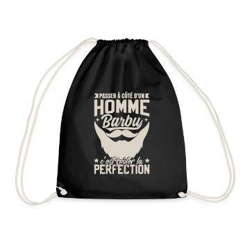 Barbe Homme - Sac de sport léger - noir - Devant