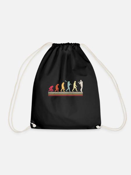 Flute - Drawstring Bag - black