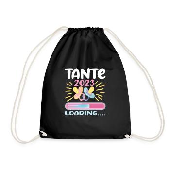Aunt 2023 - Drawstring Bag - black - Front