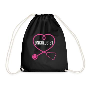 Oncologue Stéthoscope Appréciation Coeur - Sac de sport léger - noir - Devant