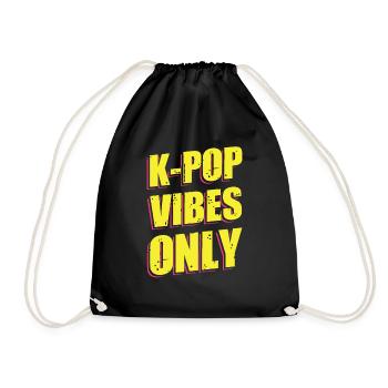K-Pop Vibes - Turnbeutel - Schwarz - Vorne