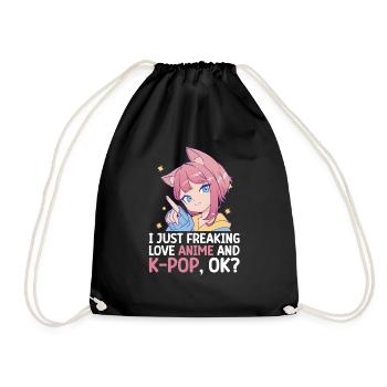Anime K-Drama - Sac de sport léger - noir - Devant