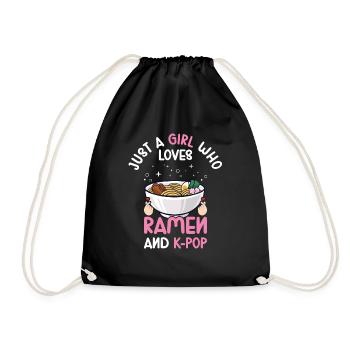 Ramen K-Pop - Sac de sport léger - noir - Devant