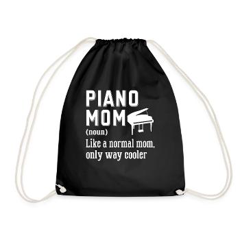 Pianiste Pianiste Piano - Sac de sport léger - noir - Devant