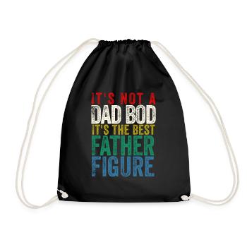 Lustiger Papa zum Vatertag - Drawstring Bag - black - Front