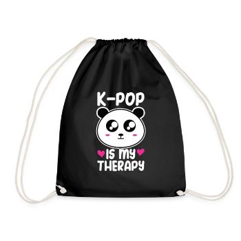 K-Pop Panda - Sac de sport léger - noir - Devant