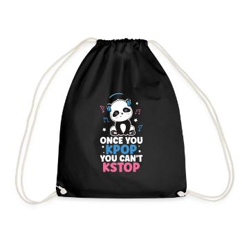 K-Pop Panda - Sac de sport léger - noir - Devant