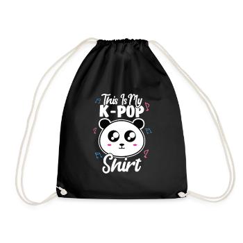 K-Pop Panda - Sac de sport léger - noir - Devant