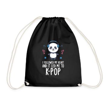 K-Pop Panda - Sac de sport léger - noir - Devant