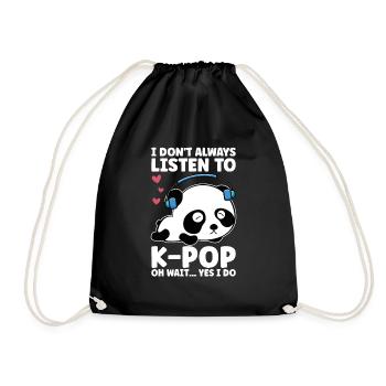 K-Pop Panda - Sac de sport léger - noir - Devant